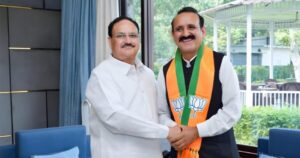 Late Virbhadra Singh's most trusted companion and former Chopal MLA Subhash Chand Manglet joins BJP from Congress.