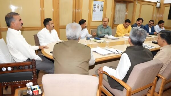 CM presiding over the meeting.