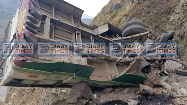HRTC bus crashed after meeting with an accident