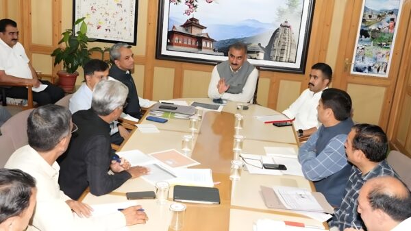 CM Sukhu reviewing the work