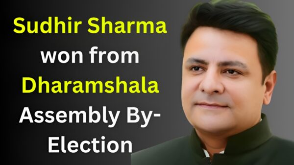 Sudhir Sharma won from Dharamshala Assembly By-Election