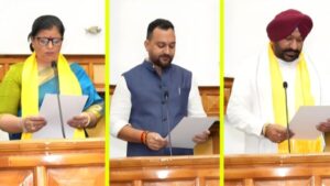 Three newly elected MLAs including CM's wife took oath