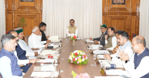 CM Sukhu chairing the meeting