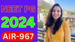 Himachal Proud: Dr. Plaksha Pant of Paonta Sahib got 967th rank in NEET PG exam across the country