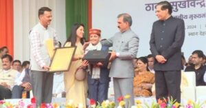 Arunoday Sharma gets state level honor, CM Sukhu honors him