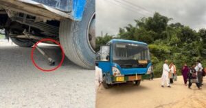 HRTC bus accident averted in Himachal, end road of moving bus, major accident averted