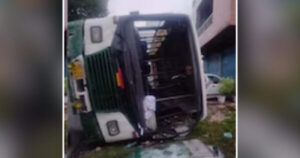 HRTC bus going from Chamba to Amritsar crashed, one dead…12 passengers injured