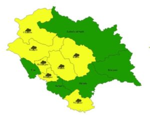 Himachal weather update: Yellow alert issued for heavy rain in several districts