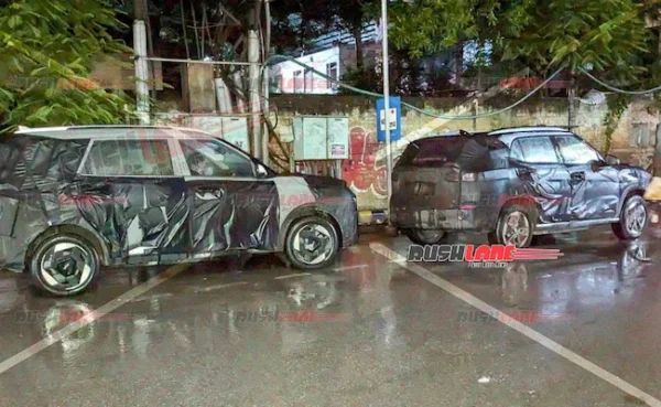 Hyundai Creta EV and Kia Carens EV spied