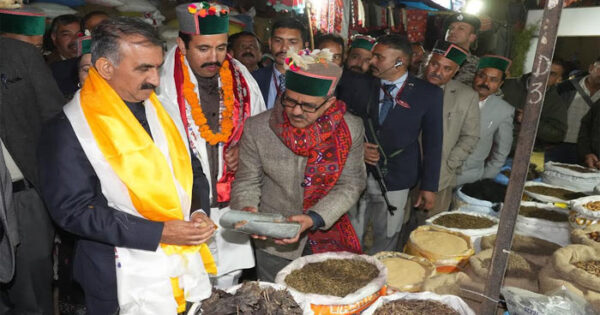 Chief Minister Sukhvinder Singh Sukhu Purchases 'Doharu' and Walnuts at Lavi Mela