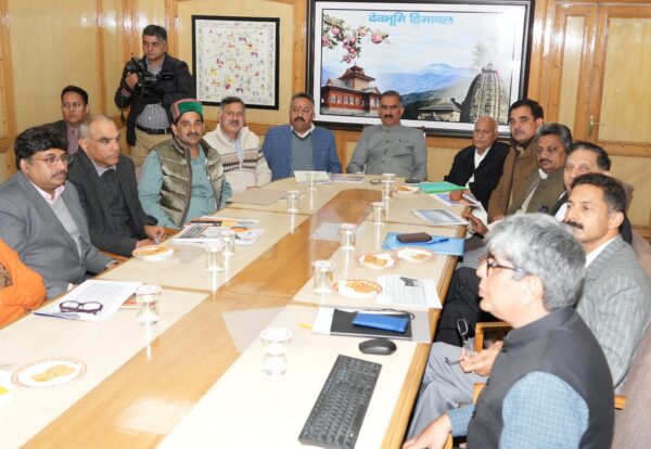 CM Sukhvinder Singh Sukhu in Meeting