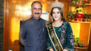 Shinam Azad, UMD Miss India First Runner-up, Meets CM Sukhvinder Singh Sukhu, Shares Contest Experience