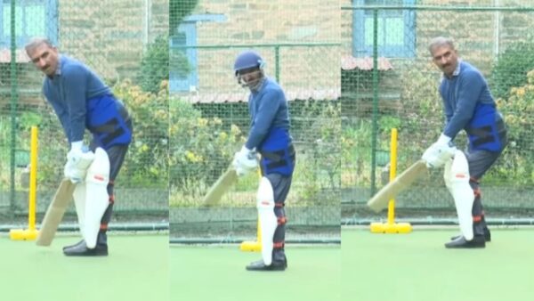 CM Sukhu practicing on the nets at the BCS School Shimla playground-2400x1352