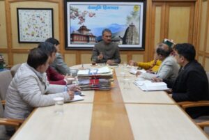 CM Sukhu presiding over the meeting of Education Department