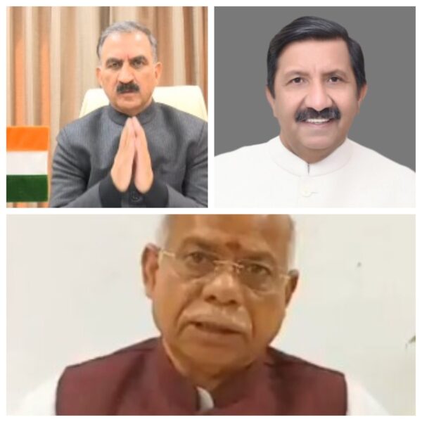 Himachal CM, Deputy CM & Governor Extend Warm New Year Greetings, Highlight Progress and Future Goals