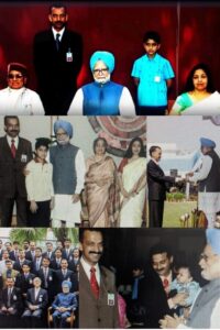 IPS RAMESHWAR THAKUR WITH MANMOHAN SINGH