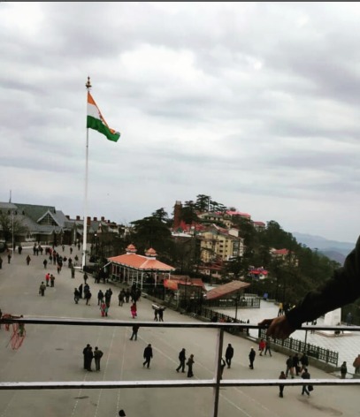 Ridge ground of Shimla on Sunday afternoon