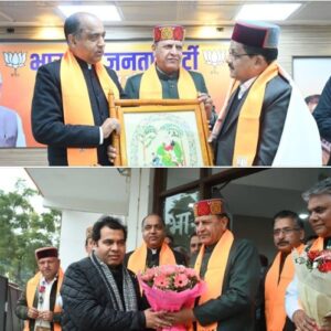 BJP himachal pradesh state-level meeting at the BJP headquarters in Chandigarh