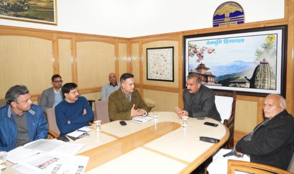 CM Sukhu chaired a review meeting of the Animal Husbandry Department in Shimla.