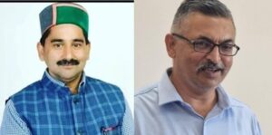 Kewal Singh Pathania and MLA Ajay Solanki