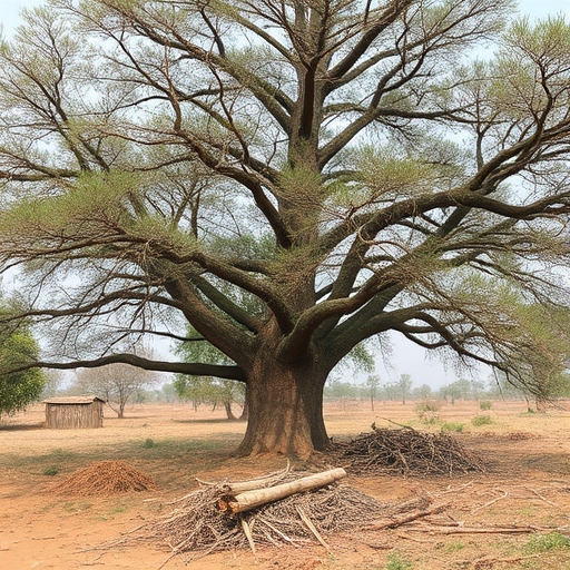 Khair trees cut by unknown people