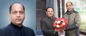 Leader of Opposition Jairam Thakur meets BJP National President and Health Minister Jagat Prakash Nadda