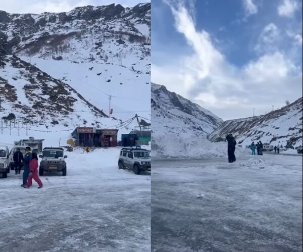 View of Lahaul-Spiti after snowfall-DT Photo