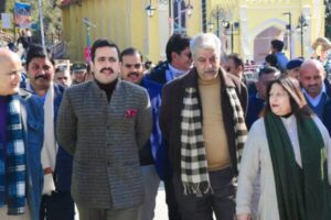 Vikramaditya singh with Shimla Mayor Surinder Chauhan