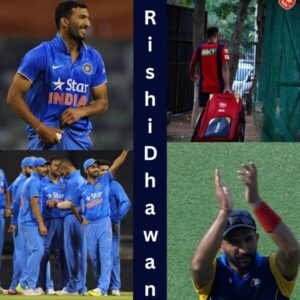 International cricketer Rishi Dhawan