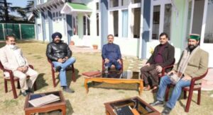 Chief Minister Thakur Sukhvinder Singh Sukhu meeting with MLAs of Solan district