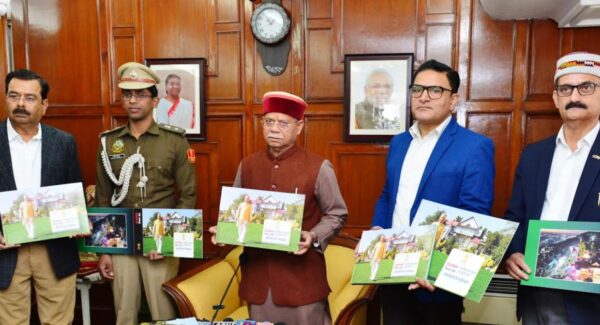 Himachal Pradesh Governor Shiv Pratap Shukla launched a coffee table book at Raj Bhawan on completion of two years as Governor