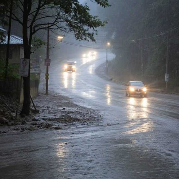 Heavy Rainfall Wreaks Havoc in Himachal; 313 Roads Blocked