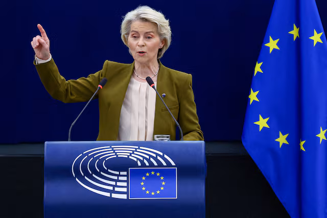 EU’s von der Leyen Welcomes Trump’s Gaza Peace Proposal
