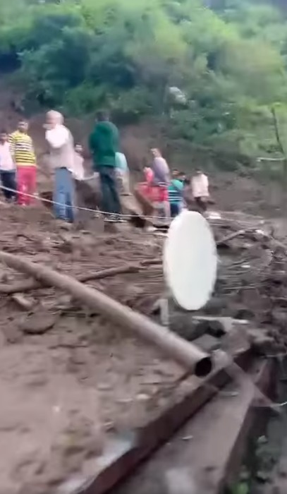 Landslide in Sharmani Village, Nirmand, Kullu: 1 Dead, 3 Rescued