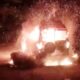 Tempo Traveller Catches Fire Near Sanaura, 37-Year-Old Driver Burned to Death
