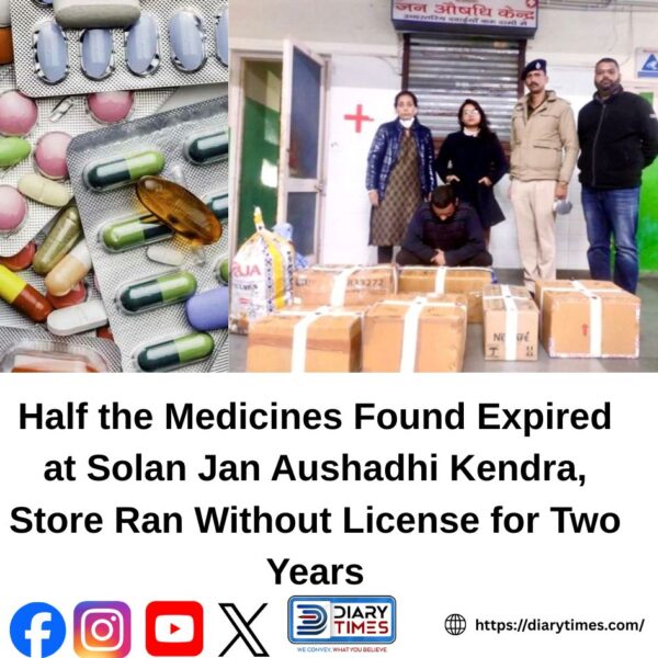 Half the Medicines Found Expired at Solan Jan Aushadhi Kendra, Store Ran Without License for Two Years