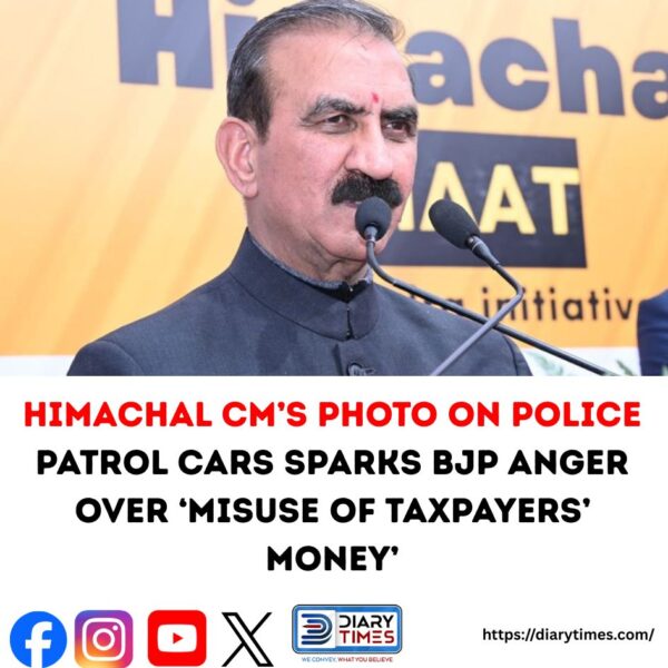 ‘Misuse of Taxpayers’ Money’: BJP Slams Himachal CM Over Photo on Police Patrol Vehicles