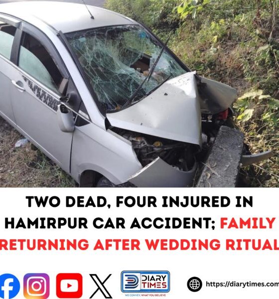 Hamirpur: Two Killed, Four Injured as Car Plunges into Gorge
