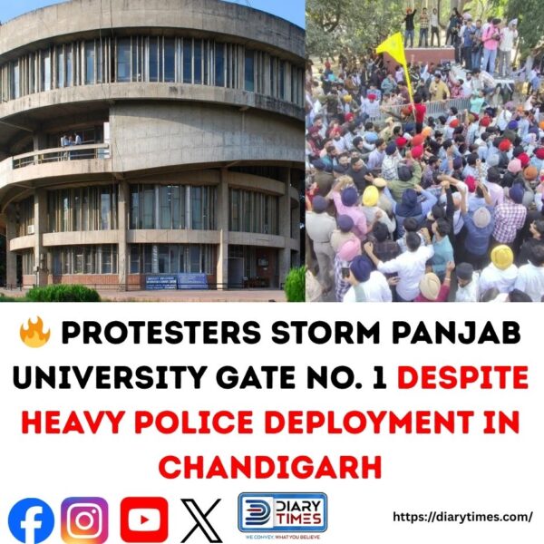 Protesters Break Open Gate No. 1, Enter Panjab University Campus Despite Heavy Police Presence