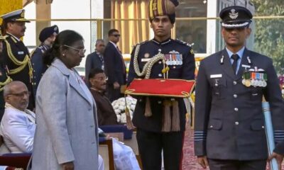 President Murmu confers Ashoka Chakra on space hero Shubhanshu Shukla