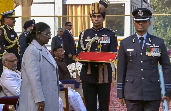 President Murmu confers Ashoka Chakra on space hero Shubhanshu Shukla