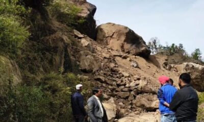 Massive Landslide in Mandi’s Ropru Village Forces Families to Flee as Cracked Hill Poses Fresh Danger